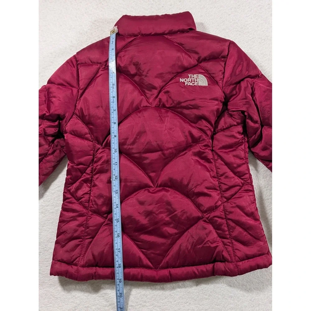 The North Face Girls Aconcagua 550 Down Jacket Magenta XS Puffer Coat